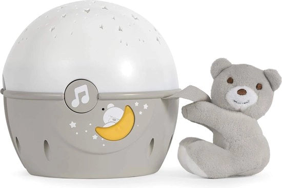 Lampada notturna con proiettore stellare per bambini - Sensore di rumore, lampada musicale notturna e 3 effetti di luce