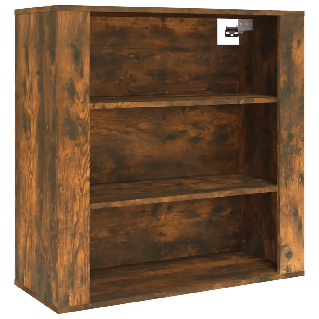 Armadietto a Muro Rovere Fumo 80x33x80 cm in Legno Multistrato 816597