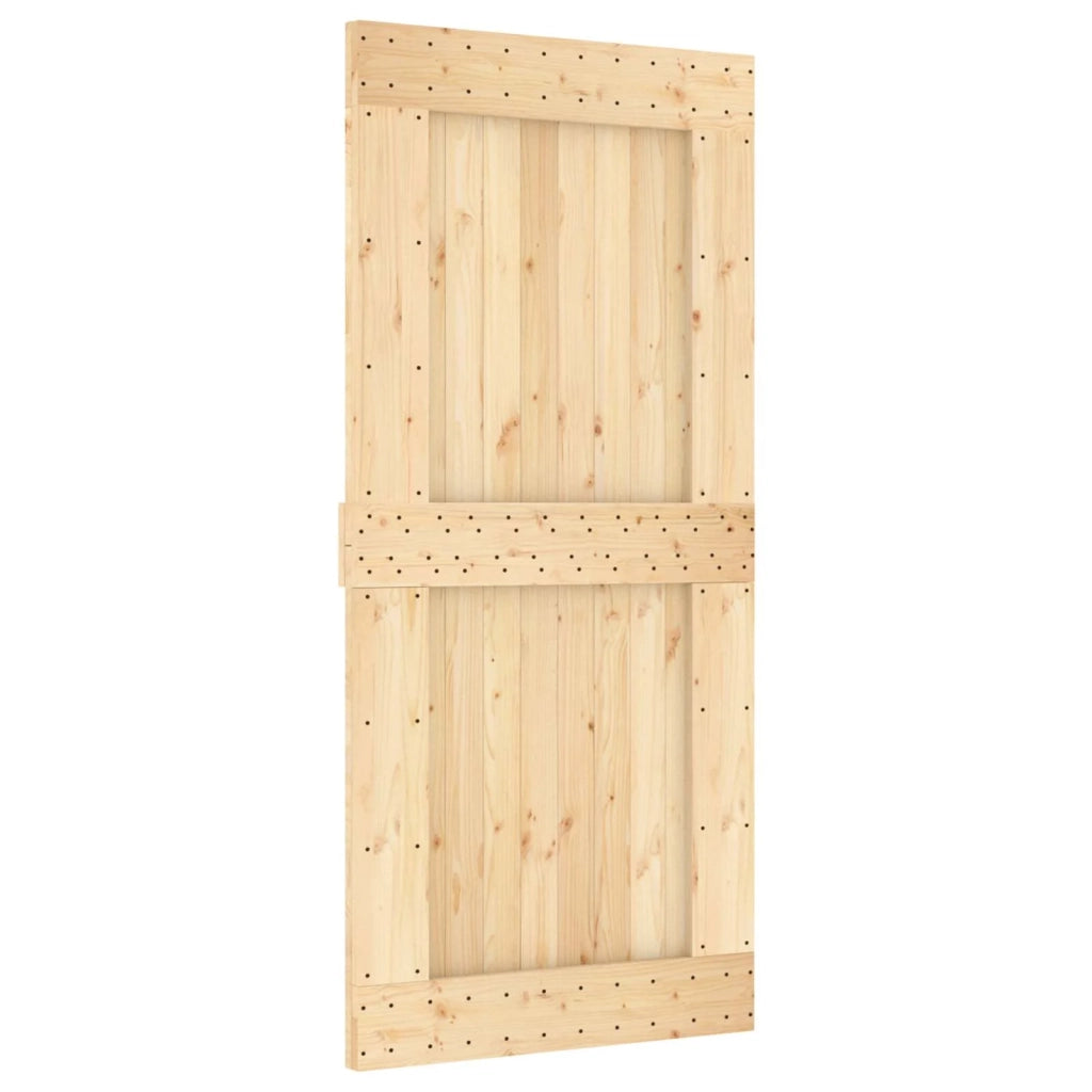 Porta scorrevole Naturale e Bianco 95 x 210 cm 3445036