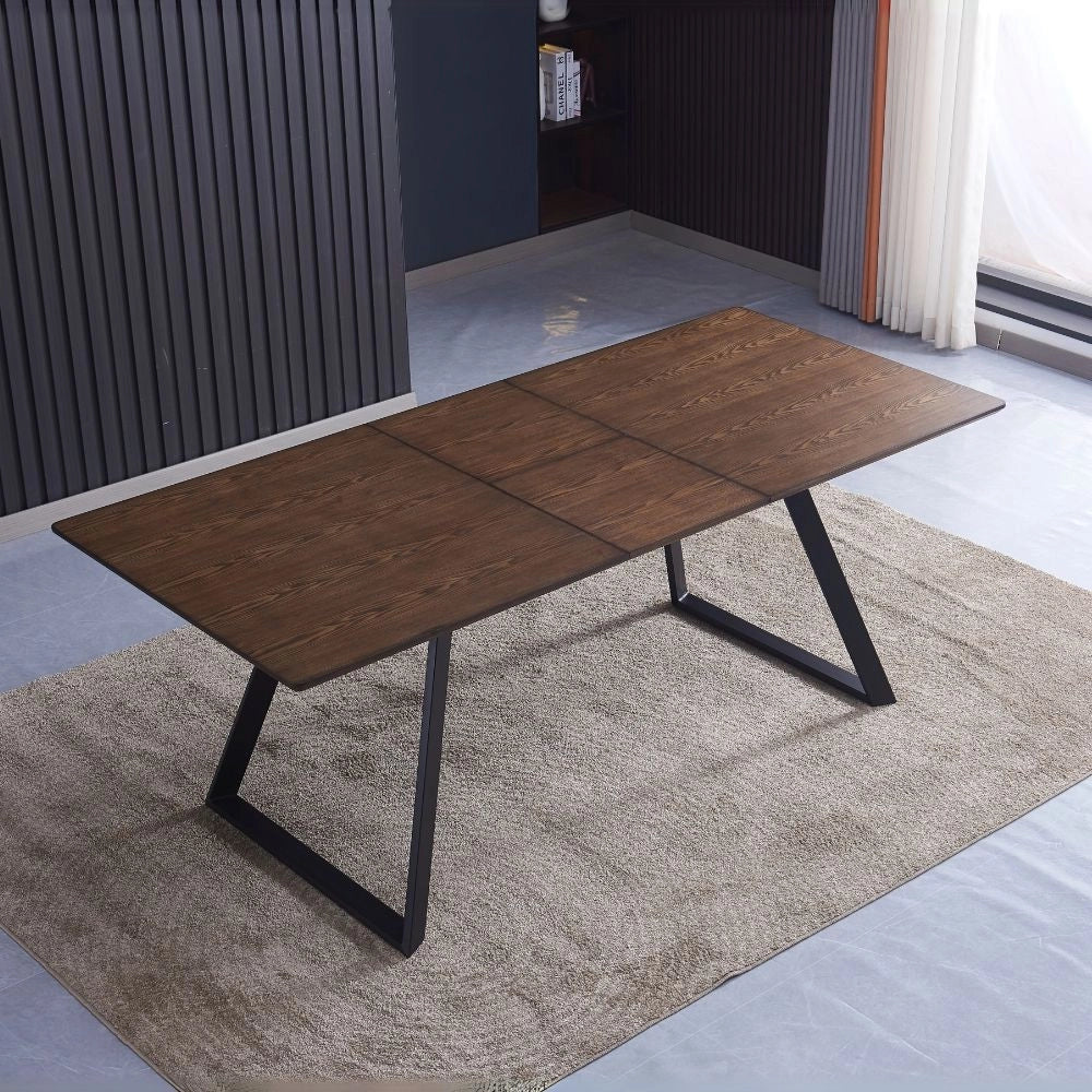 Tavolo allungabile Shelton colore noce 160x90x76H