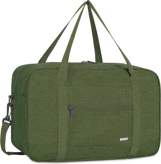 Borse a mano per aereo, valigette, piccole, ripiegabili, 40 x 20 x 25 cm, borse da sport, borse da ospedale, borse per weekend, blu scuro 20 l con cinghia a spalla