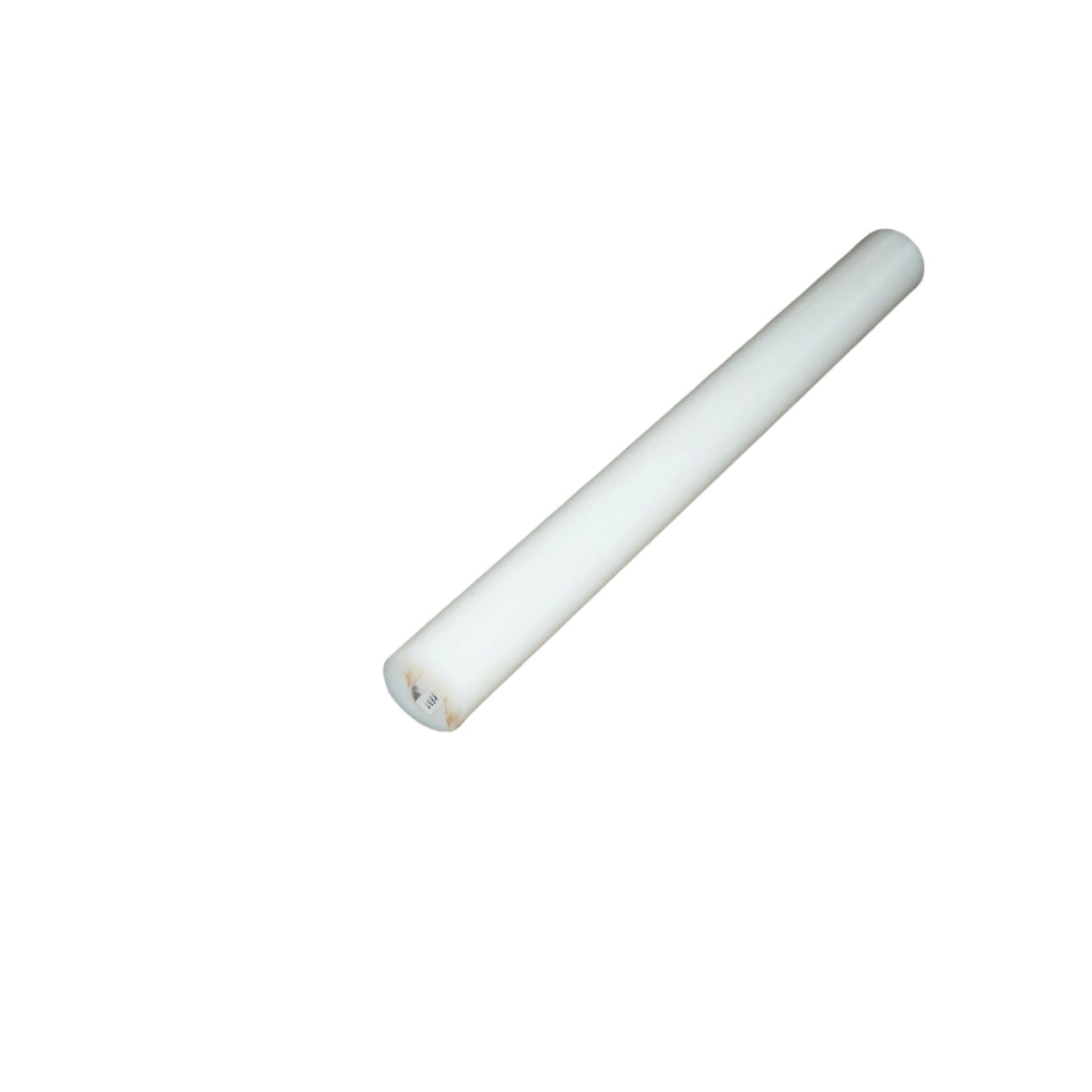 Barra di poliammide, poliossimetilene-poliacetale POM bianca Fi 140x330mm 7.7 Kg