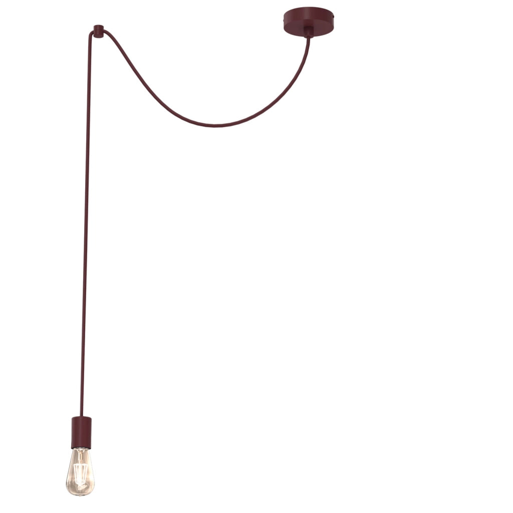 Lampada sospesa Spindel 1xE27 bordo metallo Luminex