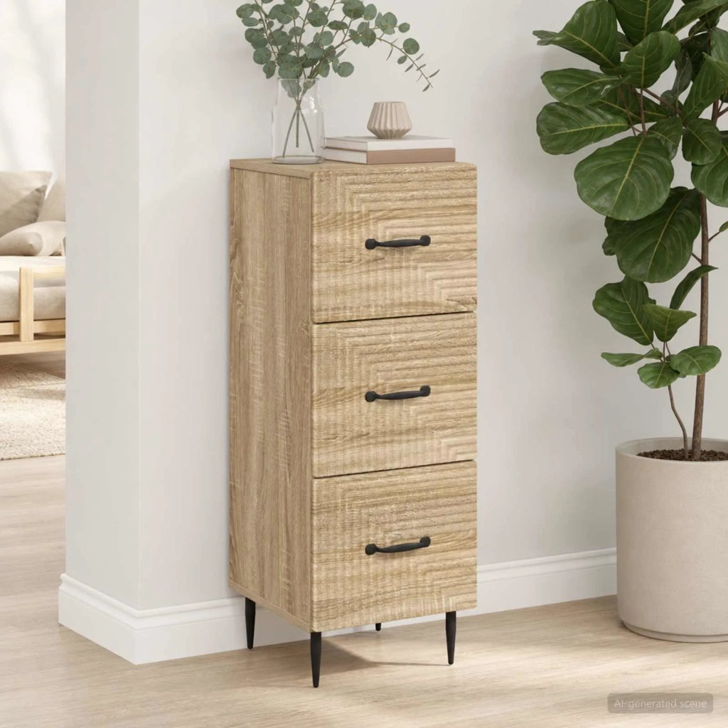 Mobile con Cassetti Rovere Sonoma 33 x 34,5 x 89,5 cm 894847