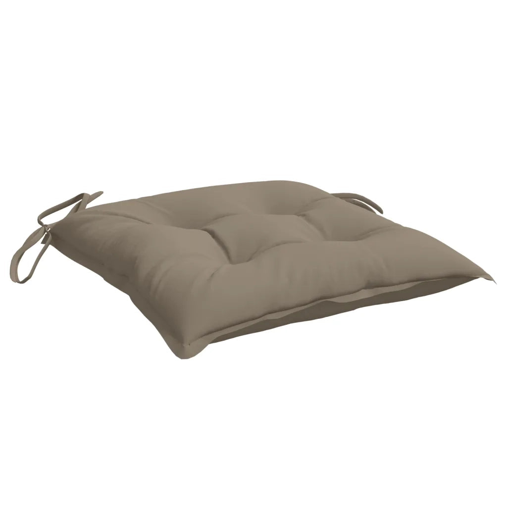 Cuscini per Sedia 4 pz Tortora 50x50x7 cm Tessuto Oxford 314921