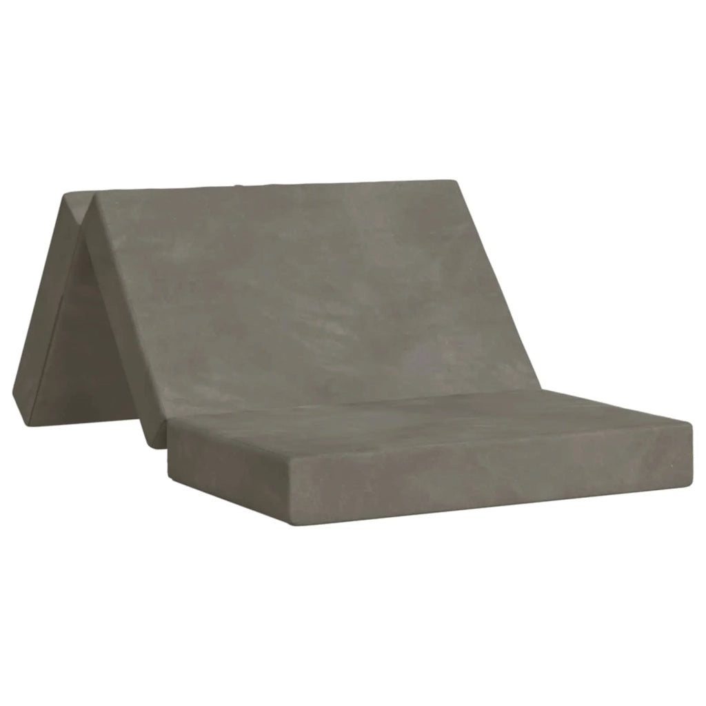 Divano Letto Pieghevole 80 x 67 x 45 cm Grigio Chiaro 900179