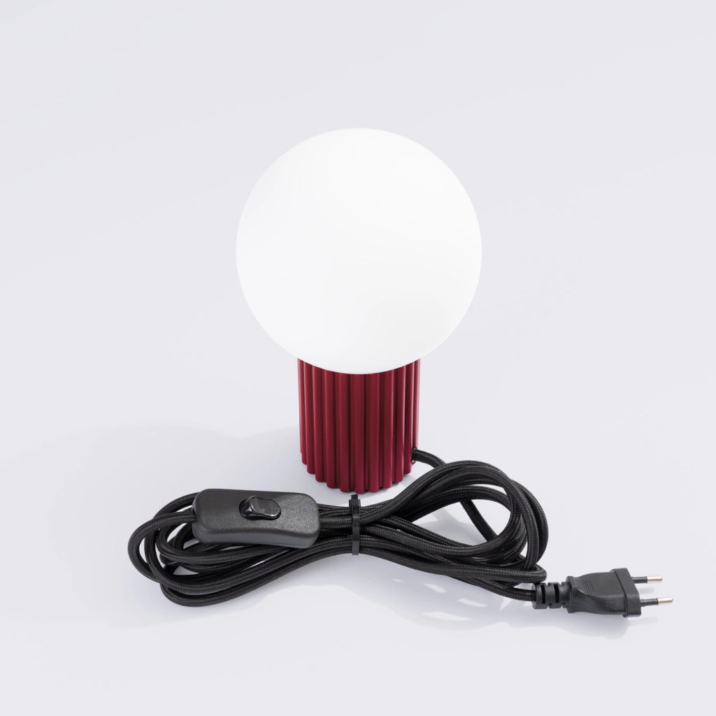 Lampada da tavolo moderna borgogna SFERA G9 Pure Lume