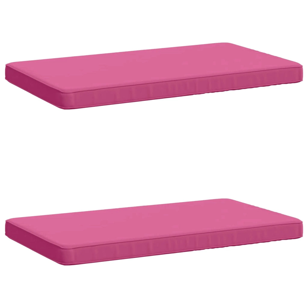 Cuscini per Panchina a 2 Pezzi VUGHT 2 pz 100% Poliestere Rosa 951681