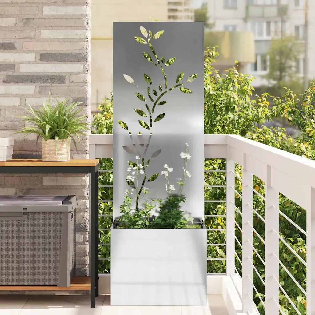 Schermo per privacy in giardino Argento 50 x 32 x 150 cm 876481