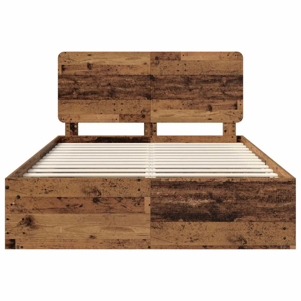 Struttura del letto Legno vecchio 140 x 190 cm Pino massello 3412495