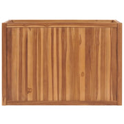 Letto Rialzato 100x50x70 cm in Legno Massello di Teak 48972