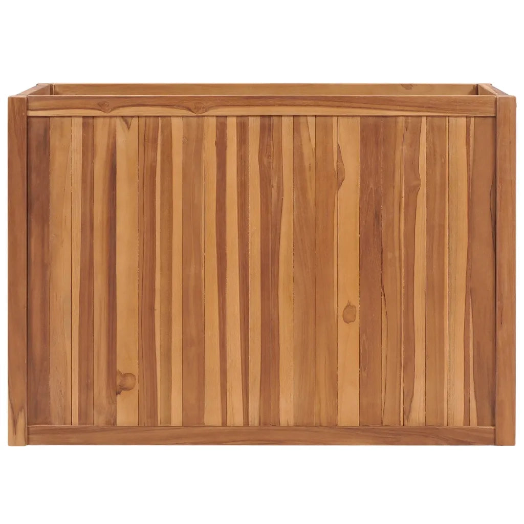 Letto Rialzato 100x50x70 cm in Legno Massello di Teak 48972