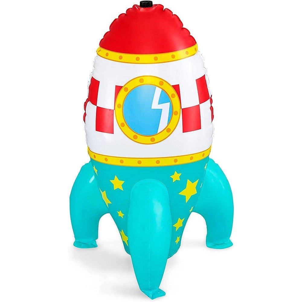 Trade Shop - Missile Gioco Spruzza Acqua Gonfiabile A Razzo Spaziale Bambini 61x64x102cm 52572 -