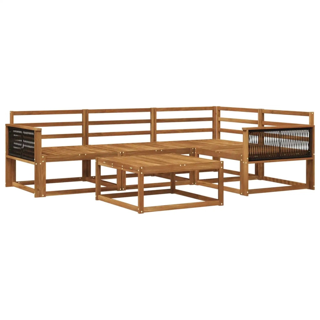 Set di divani da esterno 5 pcs Naturale