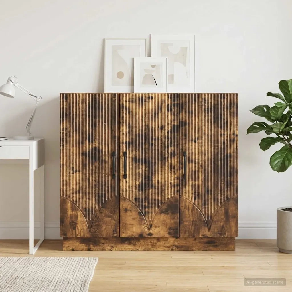 Credenza Rovere Fumo 89 x 34,5 x 77 cm Legno ingegnerizzato 895340