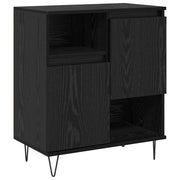 Credenza | Madia | Buffet da pranzo | Armadio da pranzo Rovere Nero 60 x 35 x 70 cm