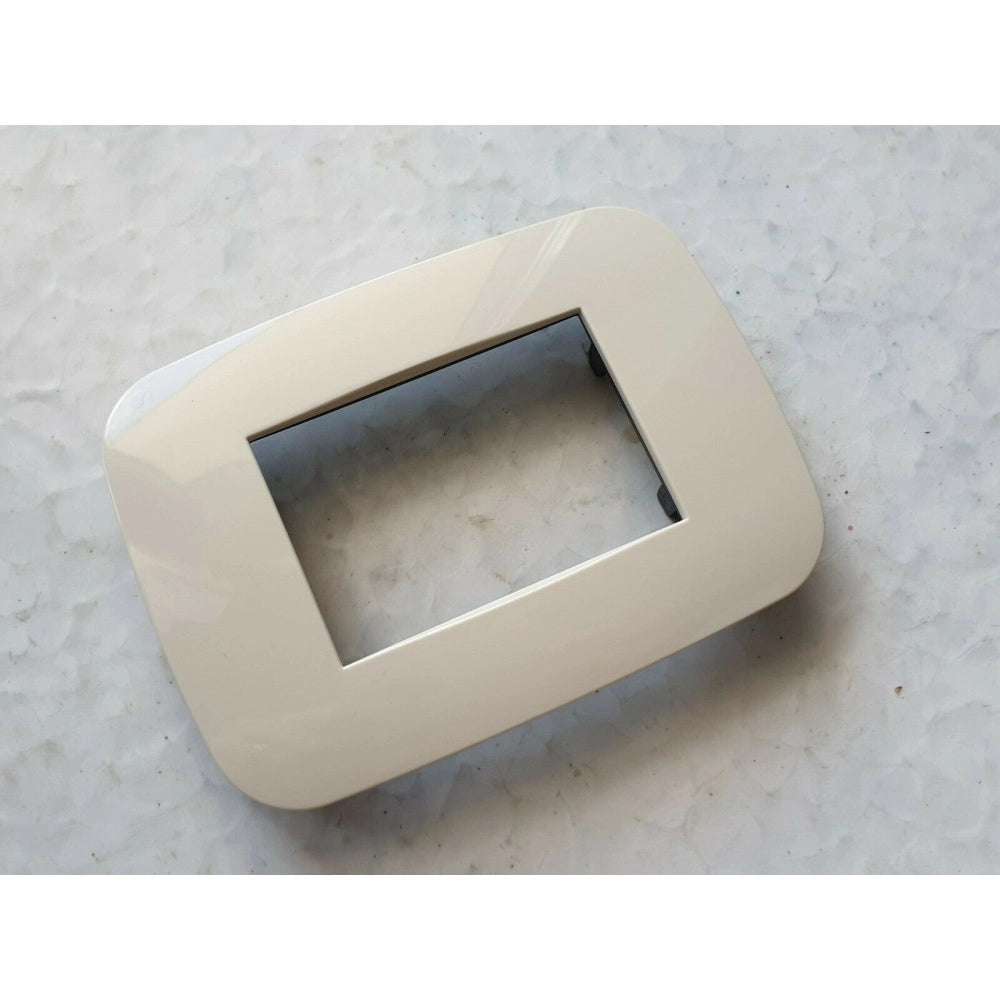 Trade Shop - Placca Placchetta Placchette Compatibili Per Serie Axolute Bticino Colorate Fori - Avorio -7 Fori     -