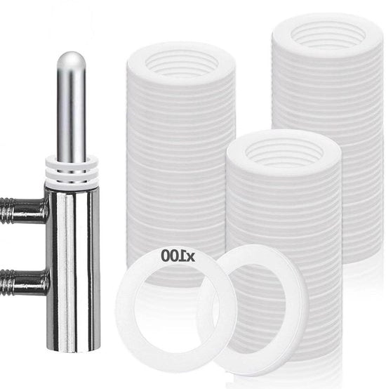 Fitschenringi in plastica per porte interne - 100 pezzi - Chiavi per serramenti porte - Ø 1020 mm x 15 mm x 2 mm - Senza usura - Per porte standard