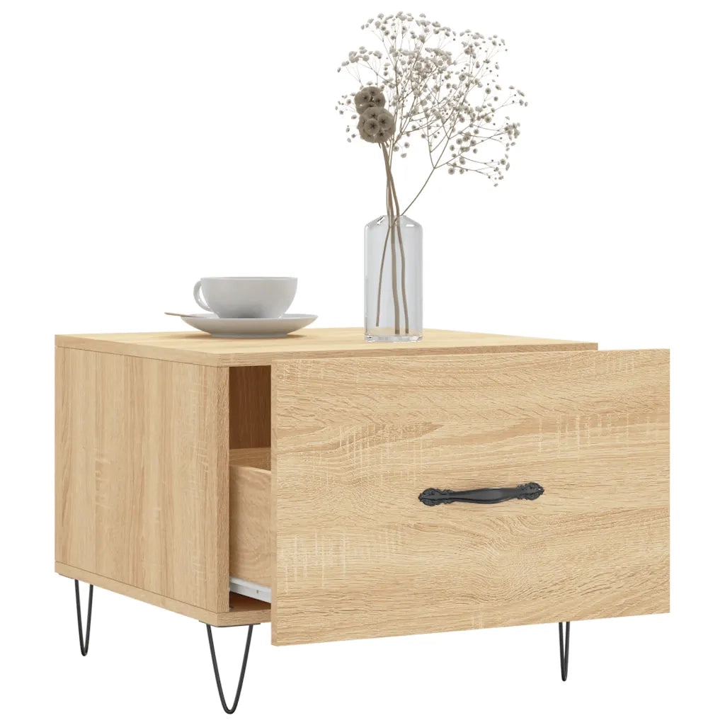 Tavolini Salotto 2pz Rovere Sonoma 50x50x40cm Legno Multistrato 829387
