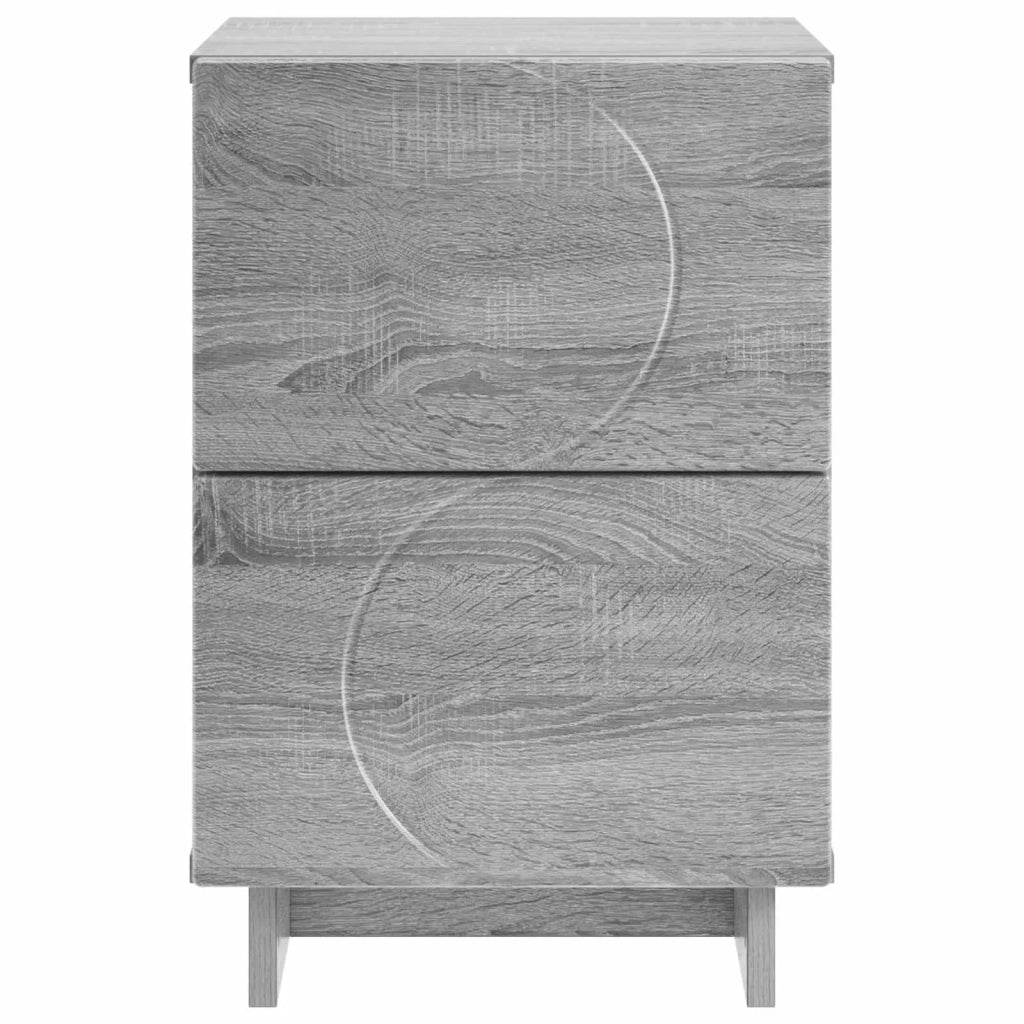 Armadio da Notte Sonoma grigio 33,5 x 34,5 x 50 cm 8011399