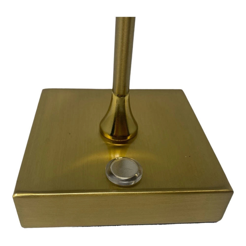 Trade Shop - Lampada Tavolo Ricaricabile Usb 10 Watt 3 Colorazione Di Luce Vari Colori D27-3c - Rame