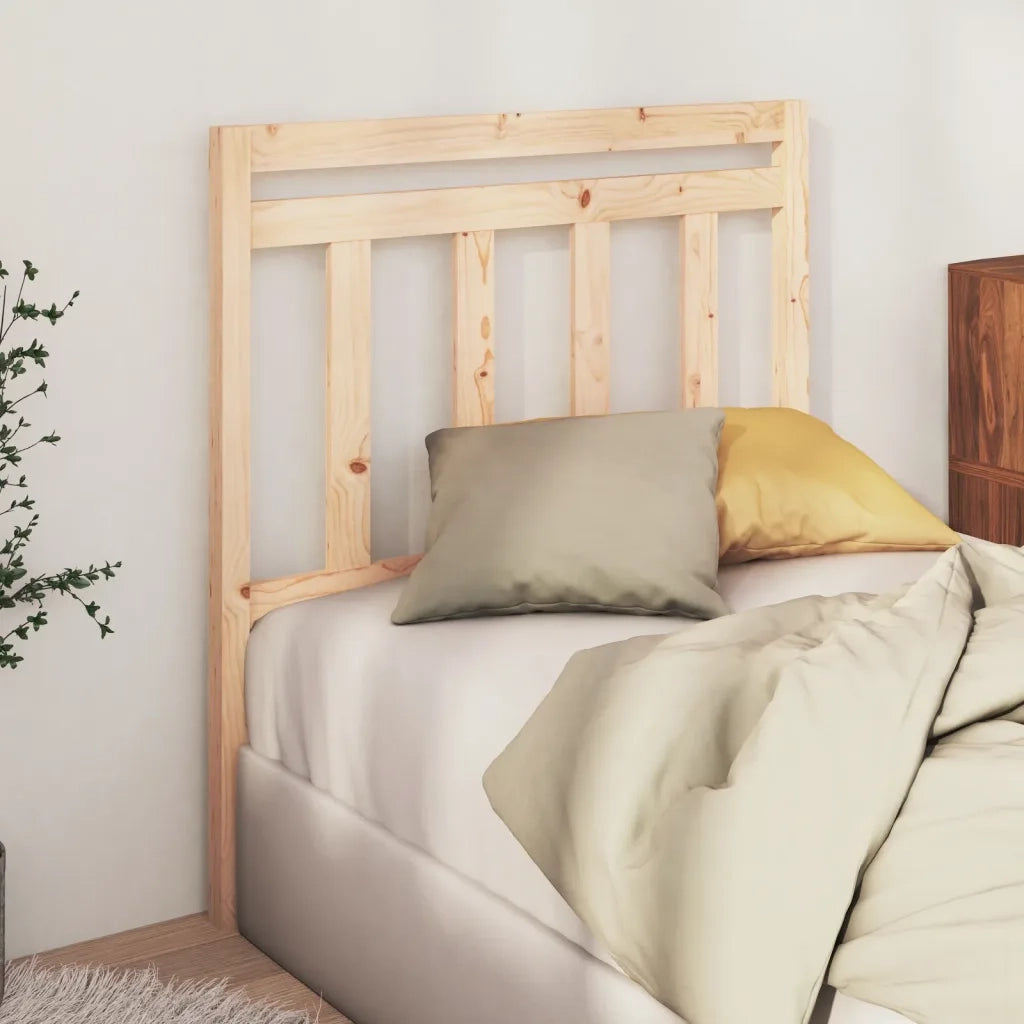 Testiera per Letto-Testata-Testiera Decorativa 81x4x100 cm in Legno Massello di Pino 260213