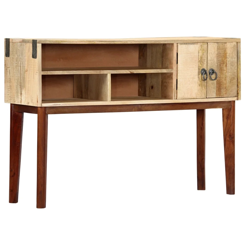 Tavolo Consolle | Tavolo d'Ingresso 115x30x76 cm in Legno Massello di Mango Grezzo