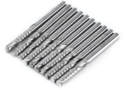 Set di Fissaggi Wolfraamcarbide da 10 pezzi - Lame unghiari - Fissaggi CNC - Idonee per Metallo/Legno/Poliuretano - Lame da 1/8