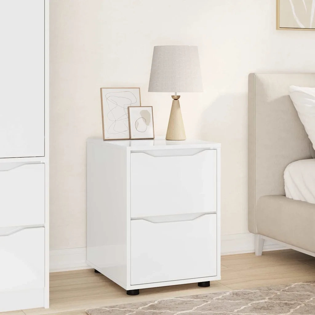 Armadio Bianco Lucido 40 x 48 x 57 cm Legno multistrato 888841