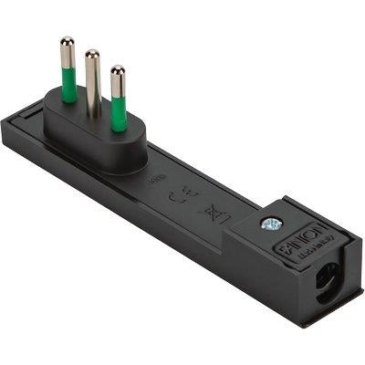 SPINA MOBILE RIBASSATA CLOCK FME - NERO 2P+T 10A- 3 pezzi