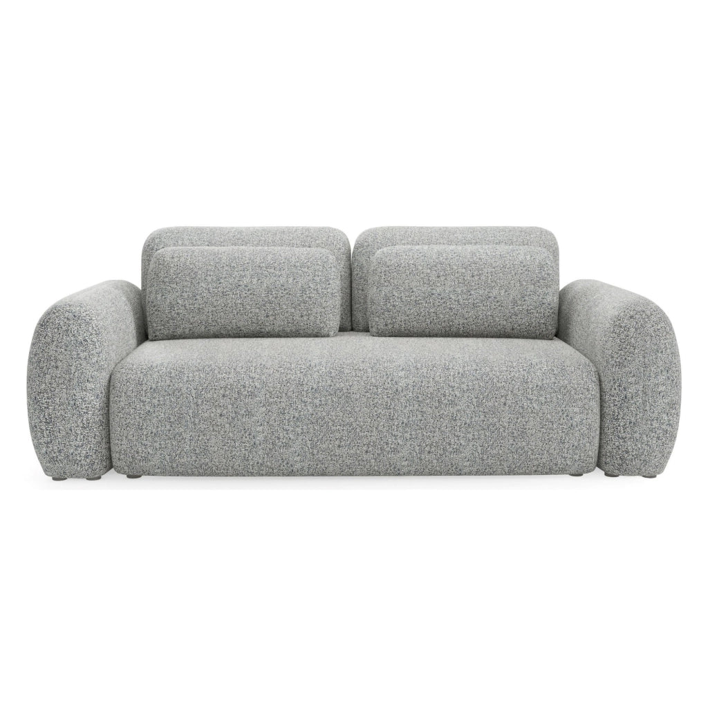 Sessame, Divano Letto 3 Posti Contenitore, 266x121 cm Grigio