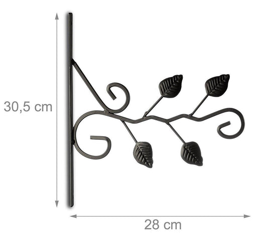 Gancio da muro per piante da giardinaggio vaso da fiori in metallo decorazione da giardino 2013104