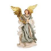 Angelo di Natale con Ali Azzurro 36 cm Fiathful Bizzotto