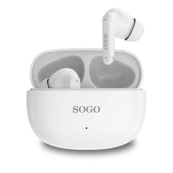 Auricolari bluetooth TWS 5.4 con cancellazione rumore ANC, custodia ricarica 600mAh, 4 microfoni, controlli touch - SOGO