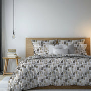 Rovanone, set Completo Letto Matrimoniale in Cotone, Bianco Crema