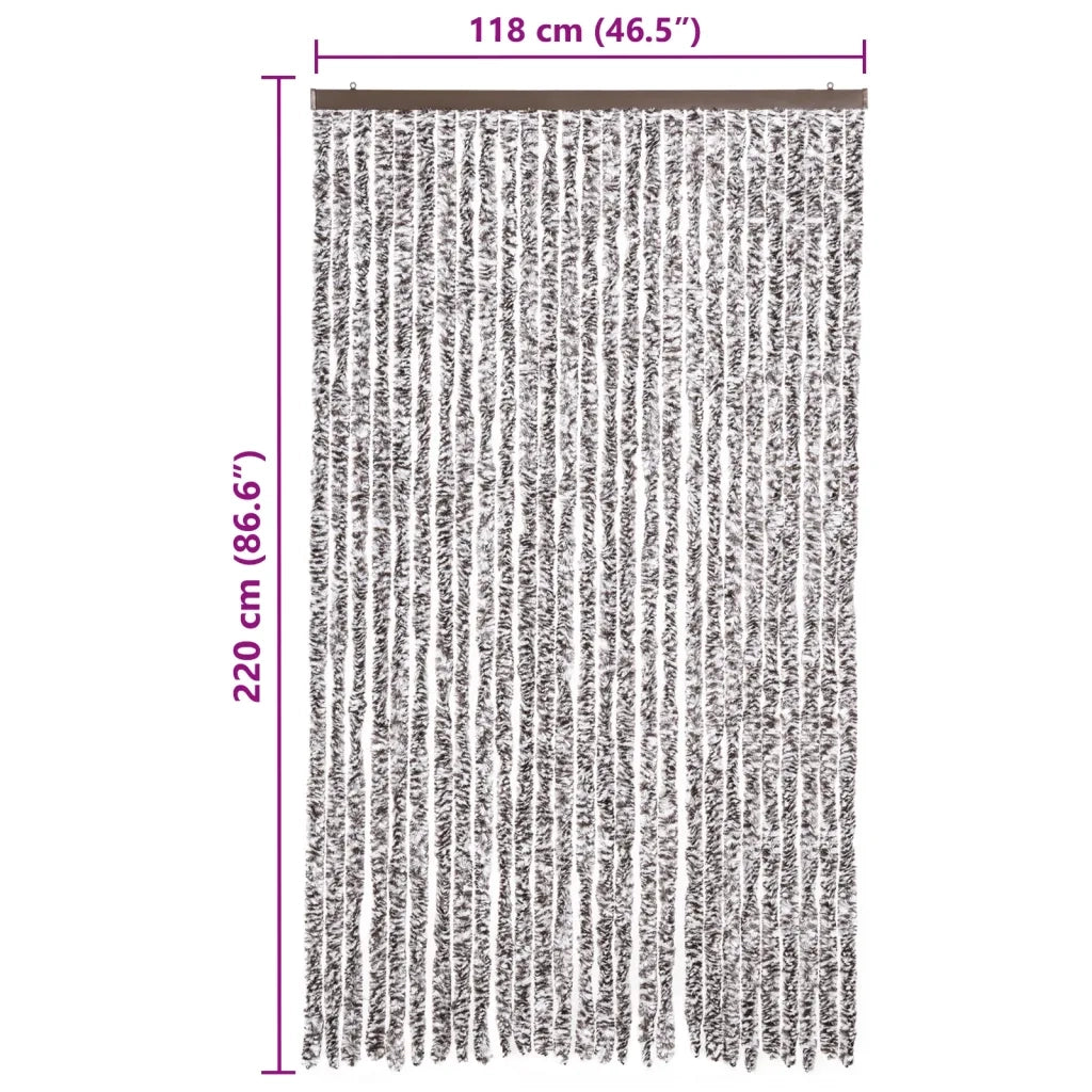 Zanzariera Marrone e Beige 118x220 cm Ciniglia CFW1903917