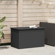vidaXL Scatola di Stoccaggio Esterno Nero 80 x 50.5 x 50 cm