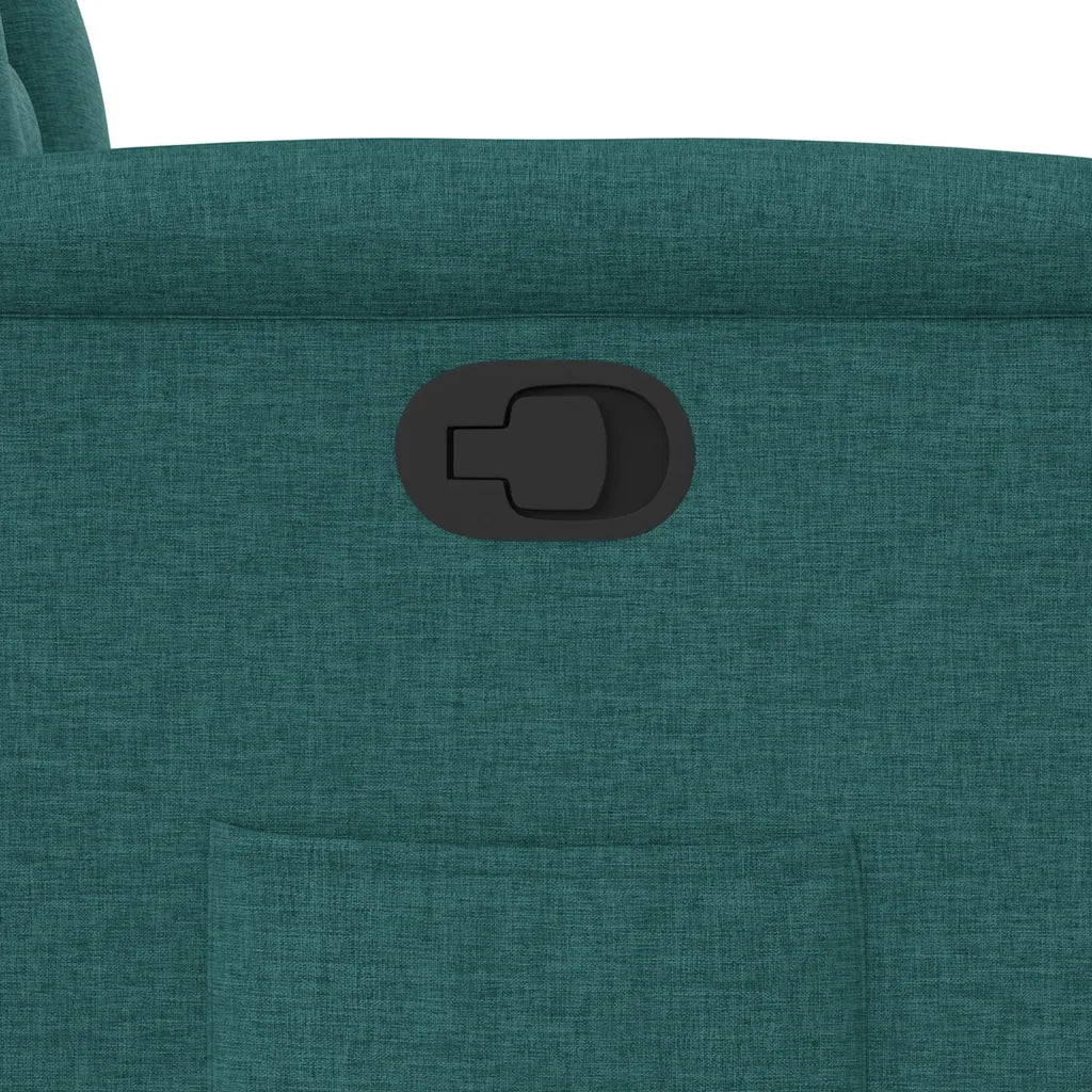 Poltrona Reclinabile in Tessuto Verde Scuro 4015548
