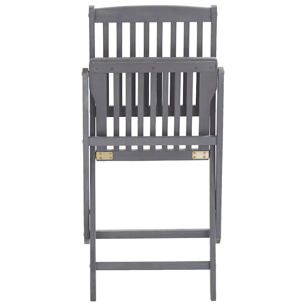 Sedie da Giardino Pieghevoli 6pz con Cuscini in Massello Acacia 3065437