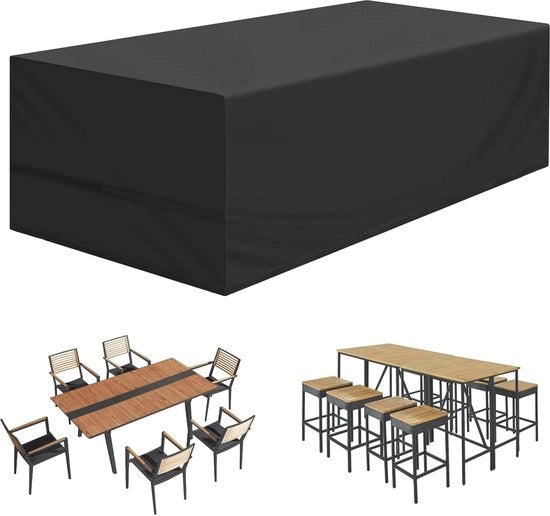 Copertura invernale per mobili da giardino - Impermeabile e resistente ai raggi UV, tenda rettangolare (308 x 138 x 98 cm)