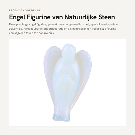 Angelo di Protezione Figurina di Buon Fortuna - Oggetto Decorativo - Vetrina Opalescente - Dimensioni 3,8 x 2,5 x 1,5 cm - Materiale di Alta Qualità - Angelo in Vetrina