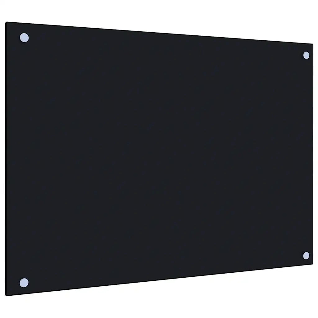 Paraschizzi per Cucina-Protezione parete cucina Nero 70x50 cm in Vetro Temperato