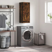 Mobile a Parete Rovere Fumo 34,5x34x90 cm in Legno Multistrato 830481