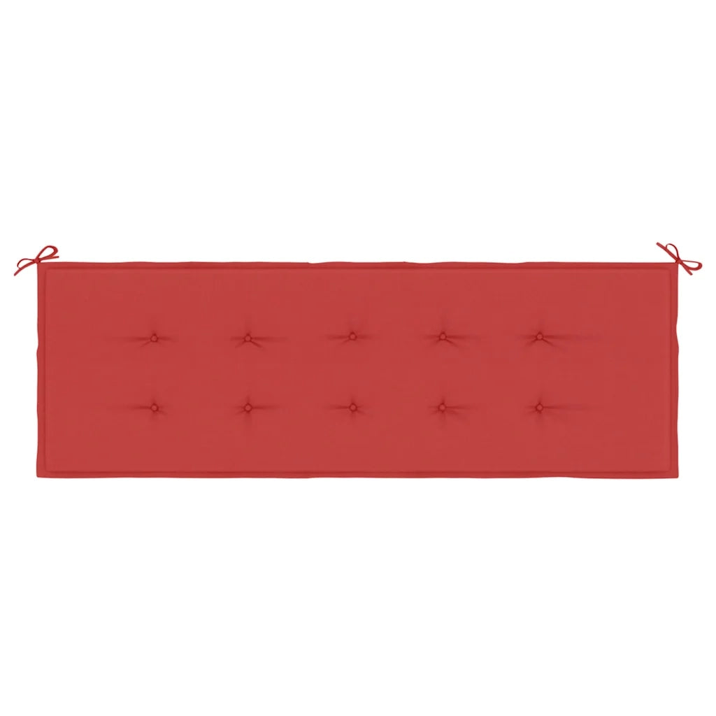 Cuscino per Panca Rosso 150x50x3 cm in Tessuto Oxford 43211