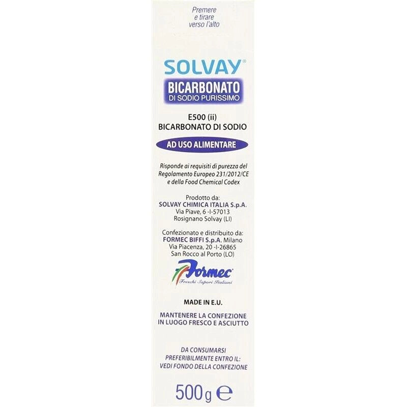 SOLVAY BICARBONATO DI SODIO PURISSIMO 500 GR