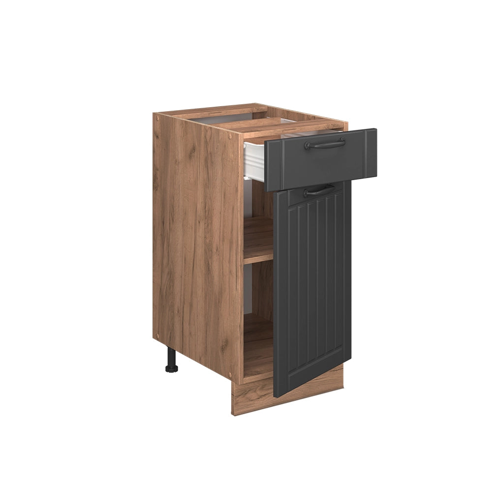 Vicco Mobiletto base per cucina Grigio scuro 40 cm senza piano di lavoro