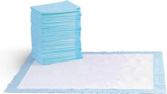 Pannelli di addestramento per cani e cuccioli XL blu 5 strati, 60 pezzi, superficie rapida assorbimento