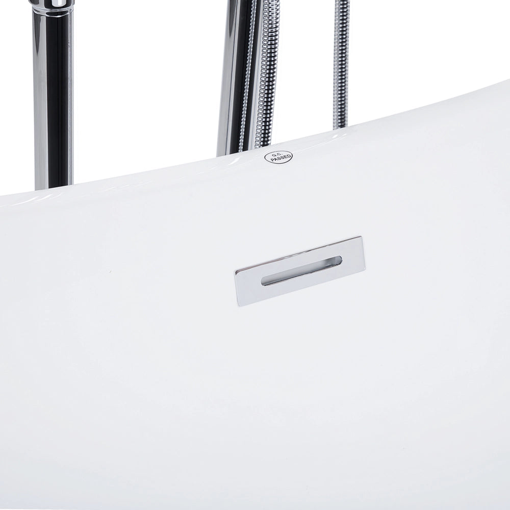 Vasca da bagno nera con argento sanitario acrilico singolo 180 x 78 cm autoportante moderno