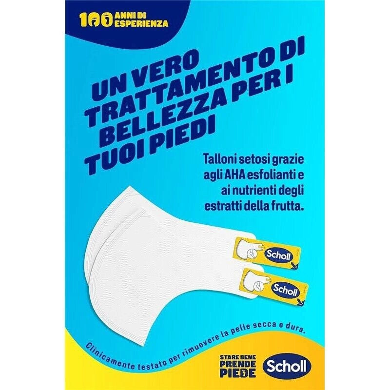 SCHOLL EXPERTCARE PEELING ESFOLIANTE MASCHERA PIEDI MORBIDI FINO A 4 SETTIMANE RIMUOVI LA PELLE SECCA 2 CONFEZIONI DA 1 PAIO