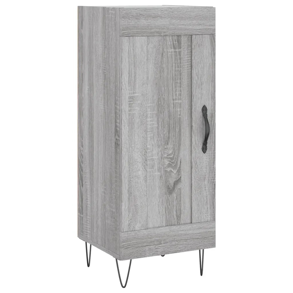 vidaXL Credenza Grigio Sonoma 34,5x34x180 cm in Legno Multistrato